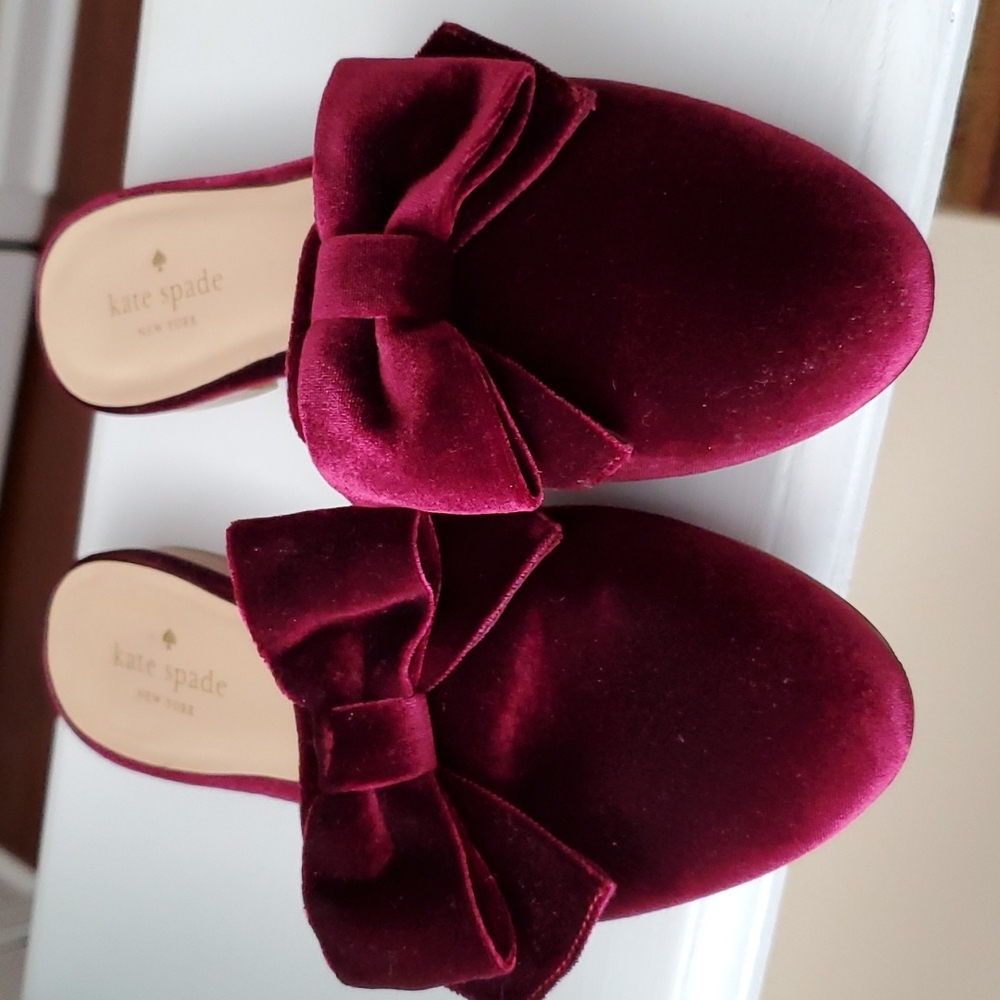 ♠️kate spade velvet slip on shoes size 7